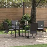  Vrtni set za objed 5 pcs Crna Čelik | shoptok.hr