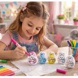 Easter Styrofoam Eggs For Painting Markers Pattern Rabbit B 6pcs | shoptok.hr