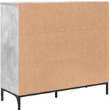 vidaXL Kreveta Beton siva 89,5 x 33 x 82 cm Konstruirano drvo | shoptok.hr