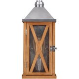 Elstead Lighting Elstead 1 zunanja majhna stenska svetilka, naravni hrast, IP44, E27, (22100181) | Shoptok.si