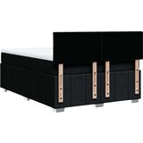  Krevet s oprugama i madracem crni 140x200 cm od tkanine | shoptok.hr