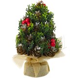  Dekorativno božićno drvce s češerima 17x10cm | Shoptok.si