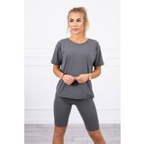 Kesi Set of top+leggings made of graphite Cijene