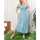 Resti Green women's midi dress with floral pattern - Clothing | Eponuda.ba