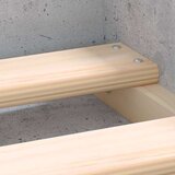  Kreveta boja betona 75 x 190 cm mali za jednu osobu | shoptok.hr