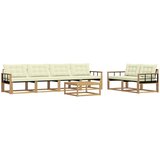  Set vanjskih sofa 7 kom. Bijela i krem | shoptok.hr