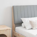  Tapecirani uzglavlje Svijetlo siva 200 cm Čvrsto borovo drvo | shoptok.hr