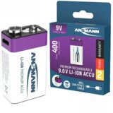Ansmann Punjiva Li-Ion 9V - block 400mAh sa USB tip C ulazom za punjenje | Eponuda.com