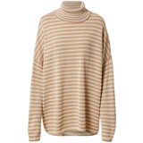 A LOT LESS Pulover 'Fleur' kamela / off-bela | Shoptok.si
