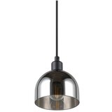  Črna/srebrna viseča svetilka s steklenim senčilom ø 12 cm Molly – | Shoptok.si