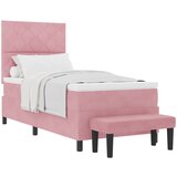  s opruga kutije Ružičasta 200 x 90 cm Baršun | shoptok.hr
