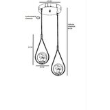 Opviq Luster Damla, 70cm, 25 cm, E27 | Eponuda.ba