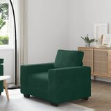 SOFA fotelja tamnozelena 100x77x82 cm baršun - Tamnozelena 1 100 cm Cijene