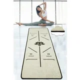 prostirka za jogu bikram - white, 60x200cm, bela