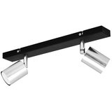  LED spot svetlo TUNE 2xGU10/4,8W/230V matni hrom/crna | Eponuda.com