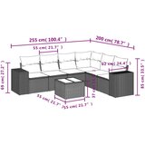 vidaXL 7-dijelni set vrtnih sofa od poliratana s jastucima smeđi | shoptok.hr