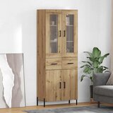 vidaXL Highboard Umjetnički hrast 69,5 x 34 x 180 cm Konstruirano drvo | shoptok.hr