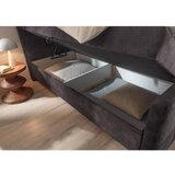 MID.YOU POSTELJA Z VZMETNICO 180 cm x 200 cm , tekstil, leseni material temno rjava | Shoptok.si