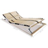  Podnice za krevet 2 kom s 28 letvica i 7 zona 90 x 200 cm | shoptok.hr