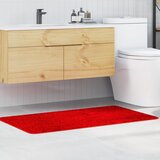 vidaXL Rdeča Bombaž 70 x 120 cm Kopalniška preproga Pravokotna cene