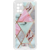 AVIZAR Ovitek za Samsung Galaxy A03s in Samsung Galaxy A02s, odporen proti udarcem, geometrijski vzorec, dizajn roza marmor, (20717635) | Shoptok.si