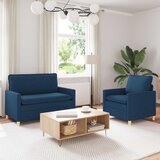  Set sofe 2 kom. Plava Tkanina | shoptok.hr