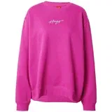 Hugo Sweater majica 'Classic' fuksija / srebro