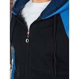 DStreet Bluza męska rozpinana z kapturem niebieska | Shoptok.si