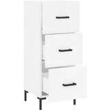 vidaXL Komoda bijela 34 5 x 34 x 90 cm od konstruiranog drva | shoptok.hr