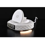  Immax 08983L - Budilnik sa LCD displejom i bežičnim Qi punjačem 27W/9V bela | Eponuda.com