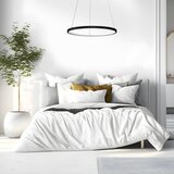 Viseći led luster na sajli hoop LED/27W/230V, prečnik 50 cm, 4000K, crne boje | Eponuda.com