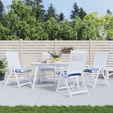  Jastuci za stolice 4 kom plavo-bijele pruge 50x50x7 cm tkanina | shoptok.hr