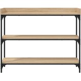  Konzolni stol s policama boja hrasta sonome 100 x 30 x 80 cm | shoptok.hr