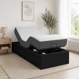  Električni podesivi okvir kreveta Crna 200 x 80 x 33 5 cm Čelik - Crna 80 x 200 cm | shoptok.hr