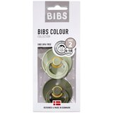 Bibs tolažilna duda - lateks Colour z okroglim cucljem 0-6 m 2/1 hunter green/sage Cene