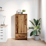 vidaXL Ormar s ladicom staro drvo 55,5x34x119,5 cm konstruirano drvo | shoptok.hr