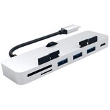 Satechi Type-C aluminij Clamp Pro Hub (3x USB 3.0, MicroSD), srebrna | shoptok.hr