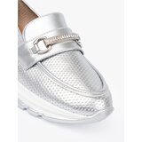 Shelvt Silver loafers with a decorative gold element | shoptok.hr