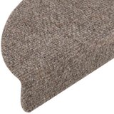  Prostirke za stepenice, samoljepljive, 15 kom, 56x17x3 cm, bež, poluokrugle | shoptok.hr