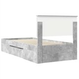 Krevetna konstrukcija s uzglavljem Betonski sivi 100 x 200 m | shoptok.hr