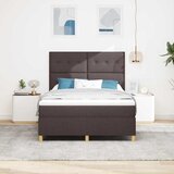  Krevet s opruga kutije Tamno smeđa 160 x 200 cm tkanina | shoptok.hr