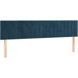  Okvir za krevet s uzglavljem tamnoplavi 120x190 cm baršunasti | shoptok.hr