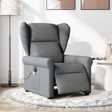 Maison Chic Električni masažni naslanjač - Relax naslanjač temno sivo blago, (22061842) Cene