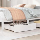 vidaXL Ladice ispod kreveta 2 kom bijele 75x55x16 cm od borovine | shoptok.hr