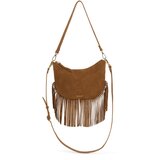 Nat&Nin Torba za čez ramo 'LUNE FRANGE' rjava / zlata | Shoptok.si