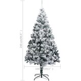 Umjetno božićno drvce sa snijegom zeleno 240 cm PVC | shoptok.hr