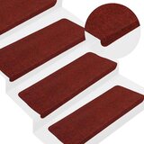 vidaXL Samoljepljivi otirači za stepenice 30 kom crveni 65x24,5x3,5 cm | shoptok.hr