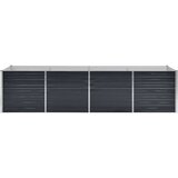  Povišena vrtna gredica antracit 320x80x77 cm pocinčani čelik | shoptok.hr