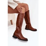Zazoo Leather Women's Boots Flat Heel Insulated | Shoptok.si