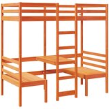  Okvir kreveta na kat sa stolom i stolicama 80x200 cm borovina | shoptok.hr